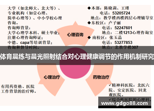 体育晨练与晨光照射结合对心理健康调节的作用机制研究